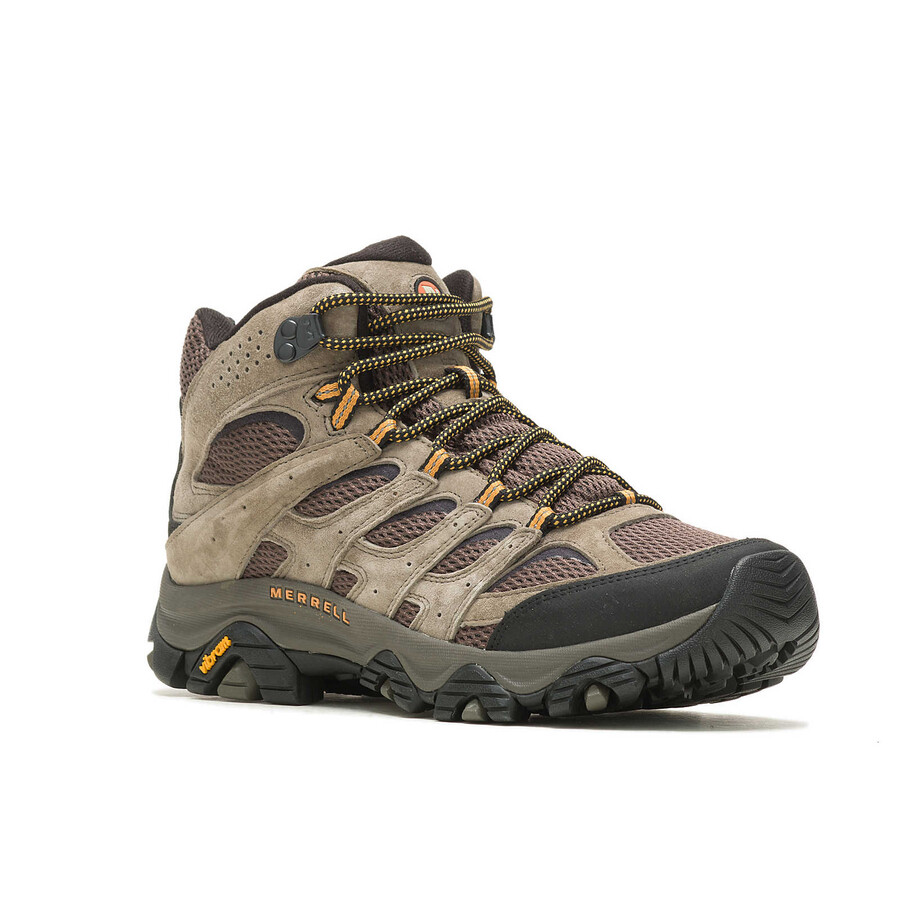 koop de moab 3 mid wandelschoenen voor heren in de kleur walnoot.