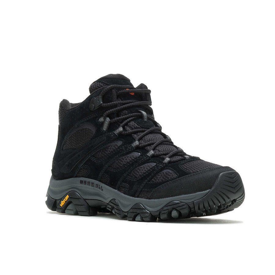 koop de moab 3 mid wandelschoenen voor heren in het zwart black night.
