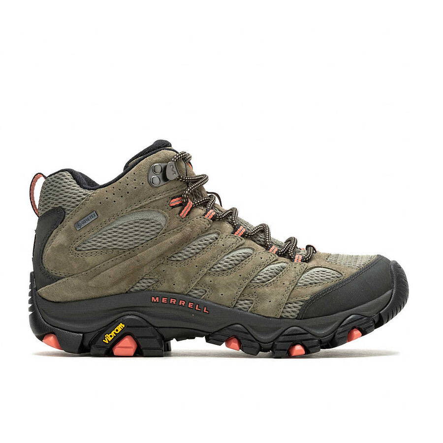 moab 3 mid gore-tex wandelschoenen voor dames olijfgroen