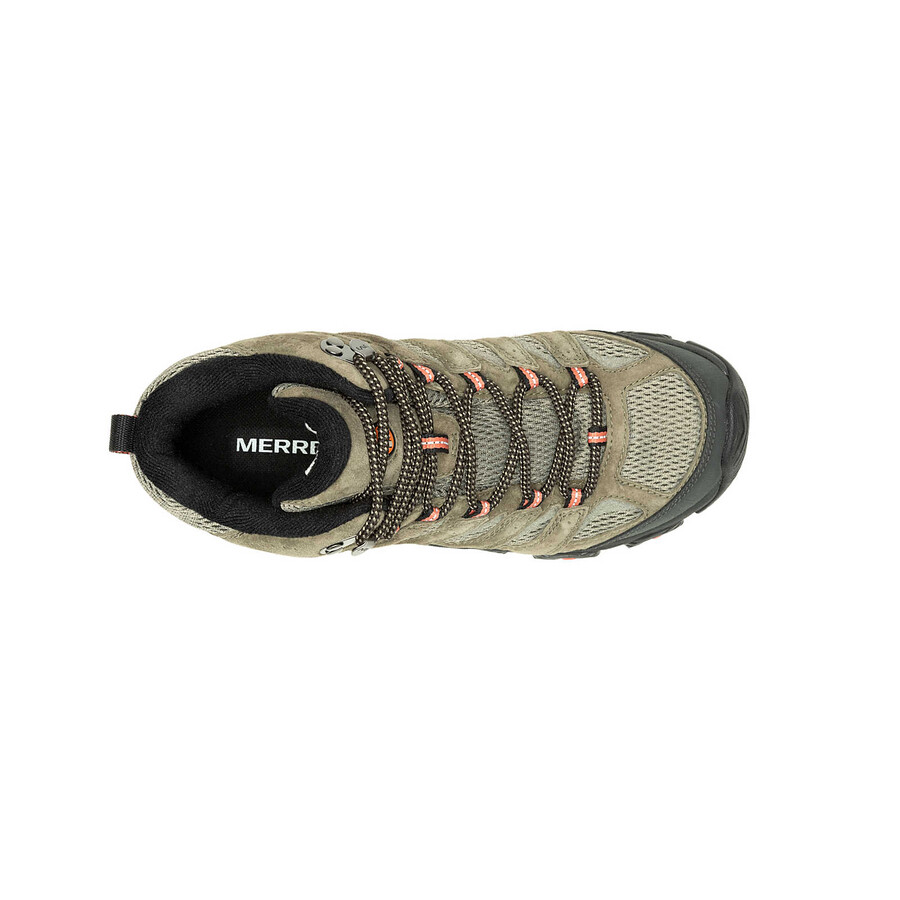 moab 3 mid gore-tex wandelschoenen voor dames olijfgroen