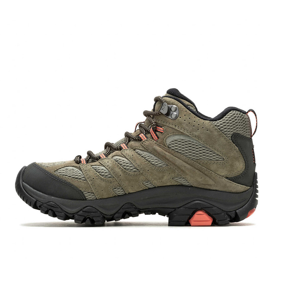 moab 3 mid gore-tex wandelschoenen voor dames olijfgroen