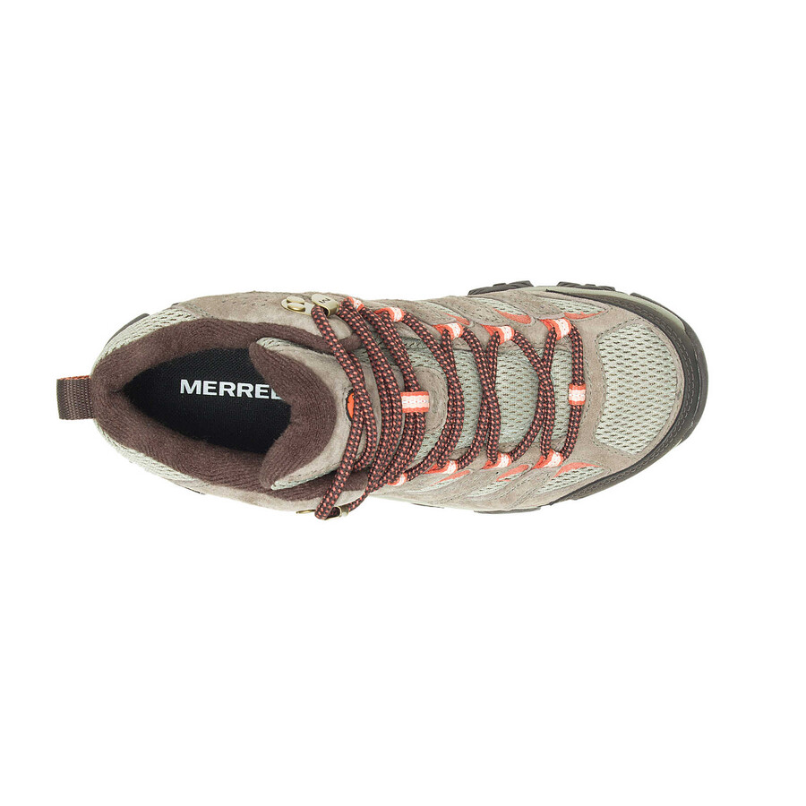 moab 3 mid gore-tex wandelschoenen voor dames met elastisch koord
