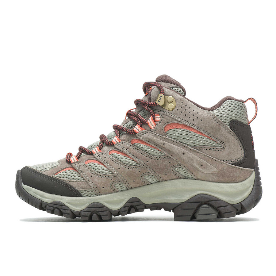 moab 3 mid gore-tex wandelschoenen voor dames met elastisch koord