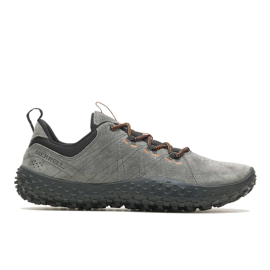 herenschoenen met omwikkelde blotevoetenlook in granietkleur