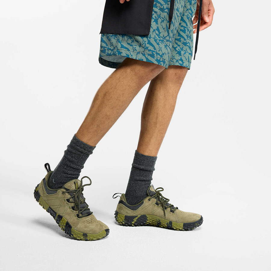 heren wrapt barefoot schoenen olijfgroen