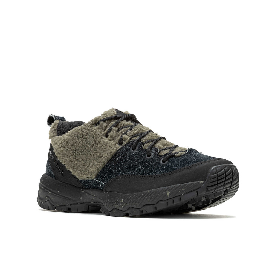 heren - mqm ace fleece 1trl - schoenen zwartolijfgroen