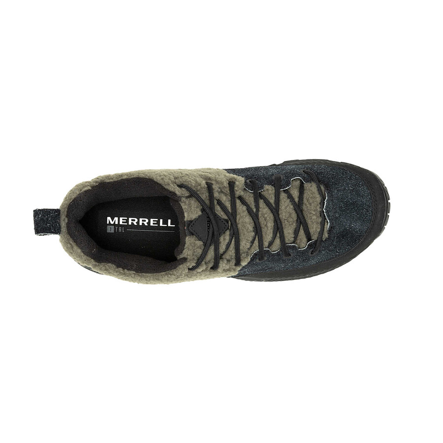 heren - mqm ace fleece 1trl - schoenen zwartolijfgroen