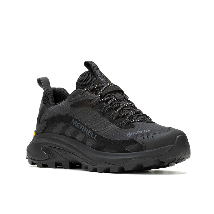 dames - moab speed 2 gore-tex wide width - schoenen triple black