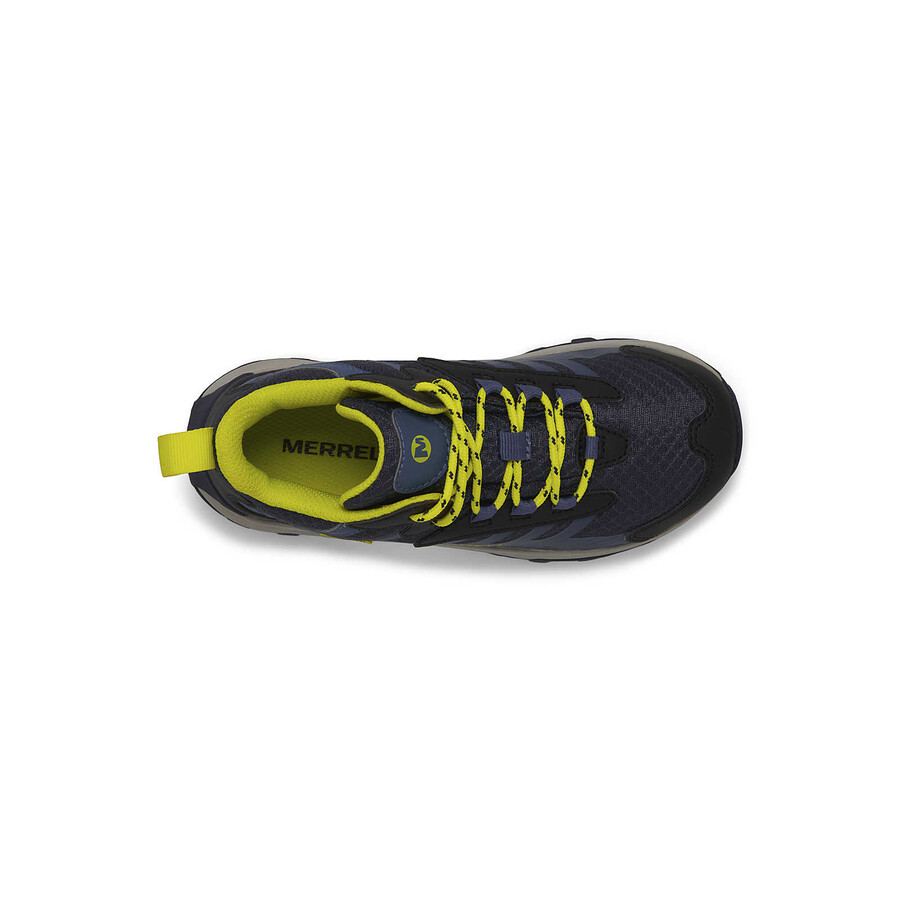 kinderschoenen - moab speed 2 mid waterdicht - atletiek zwart marineblauwhi viz