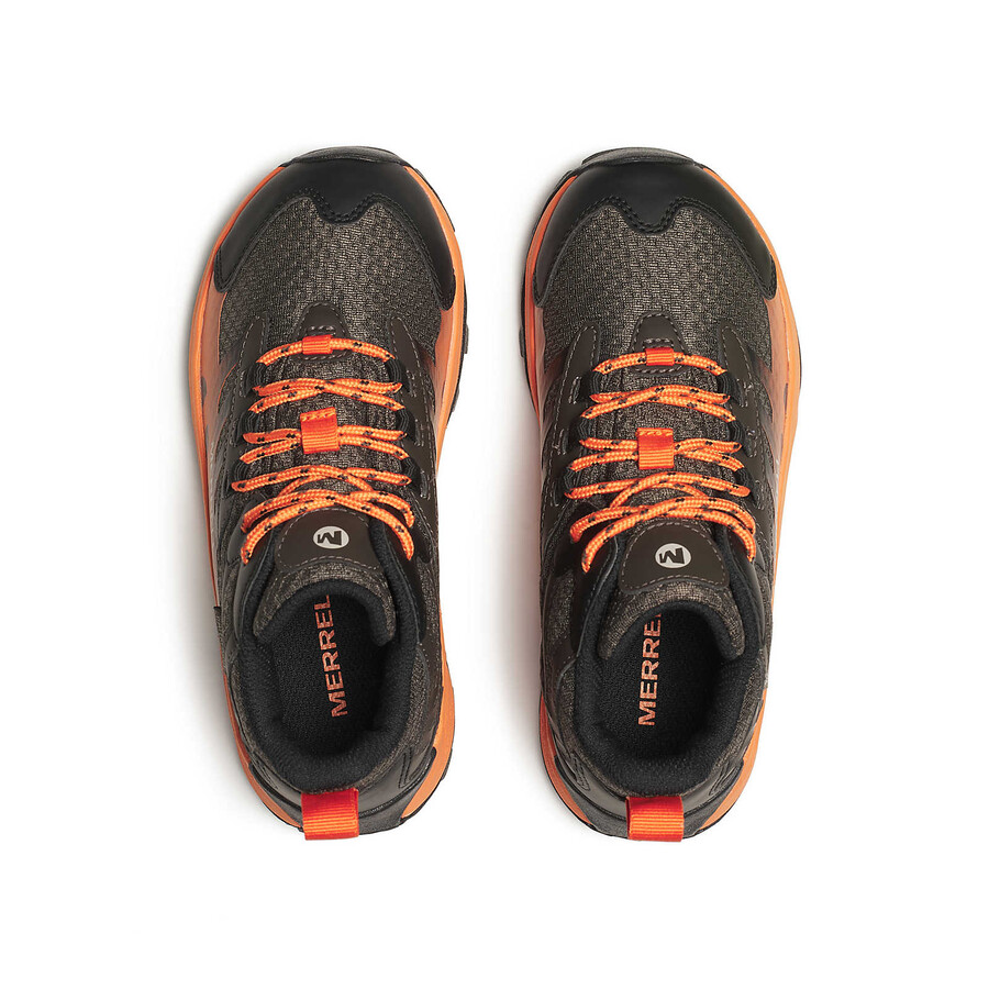 kinderschoenen - moab speed 2 mid waterdicht - athletics bk gunsmokeoranje