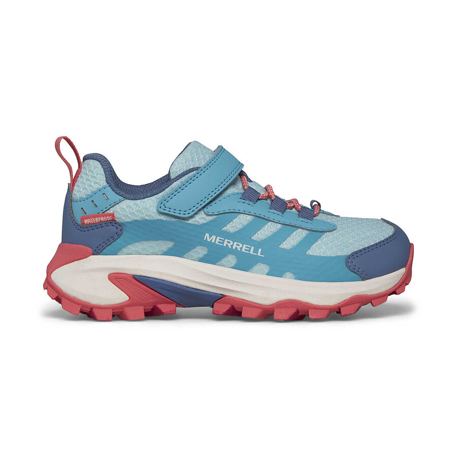big kid moab speed 2 low ac waterdichte schoenen - zwart turkooiskoraal