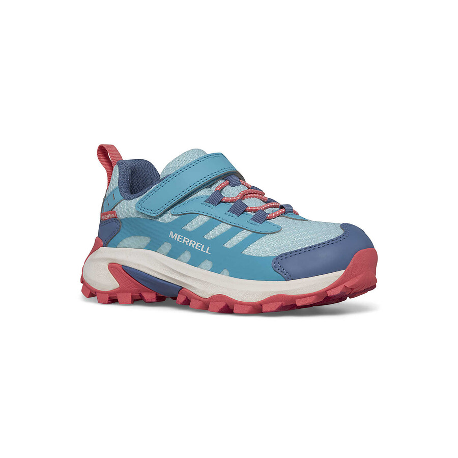 big kid moab speed 2 low ac waterdichte schoenen - zwart turkooiskoraal