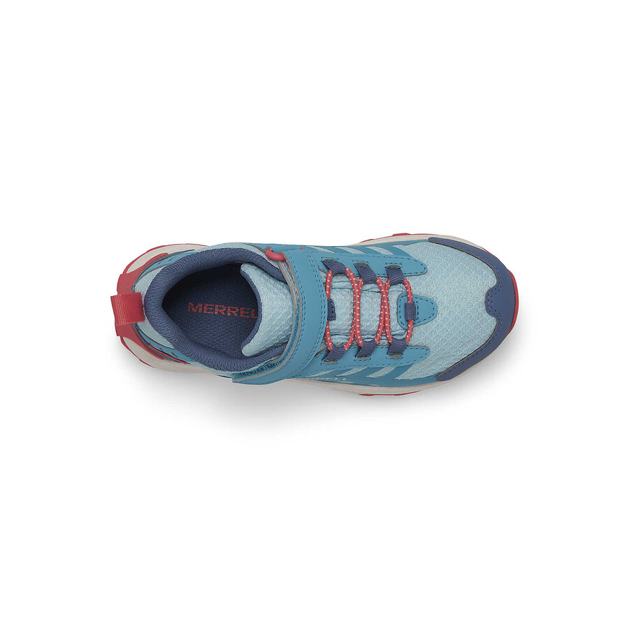 big kid moab speed 2 low ac waterdichte schoenen - zwart turkooiskoraal