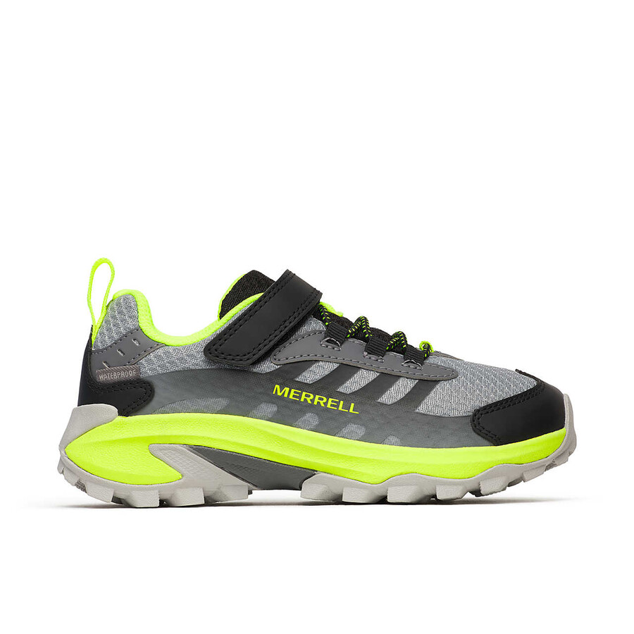 big kid moab speed 2 low ac waterdichte schoenen - zwart grijszwartcitroen