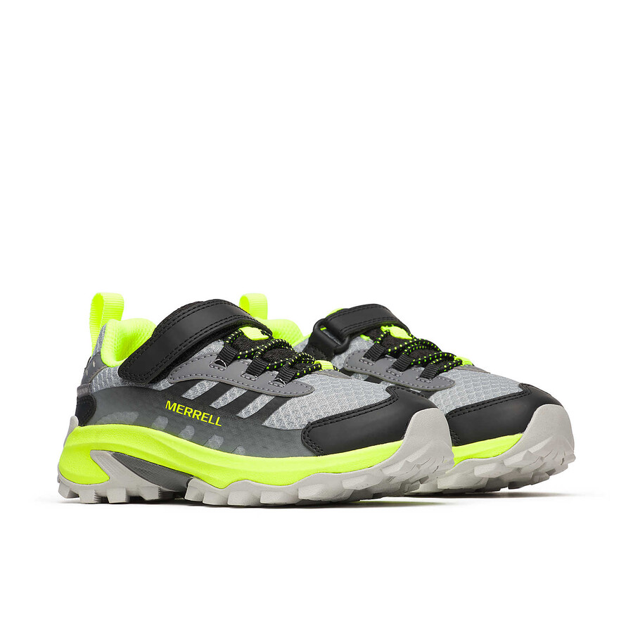 big kid moab speed 2 low ac waterdichte schoenen - zwart grijszwartcitroen