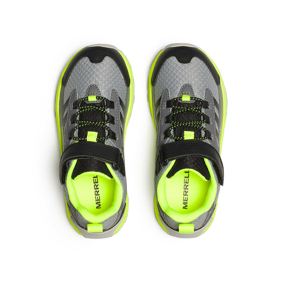 big kid moab speed 2 low ac waterdichte schoenen - zwart grijszwartcitroen