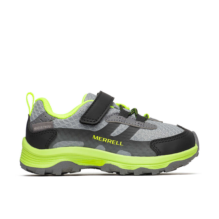 moab speed 2 low ac jr. waterdichte schoenen grijszwartcitroen