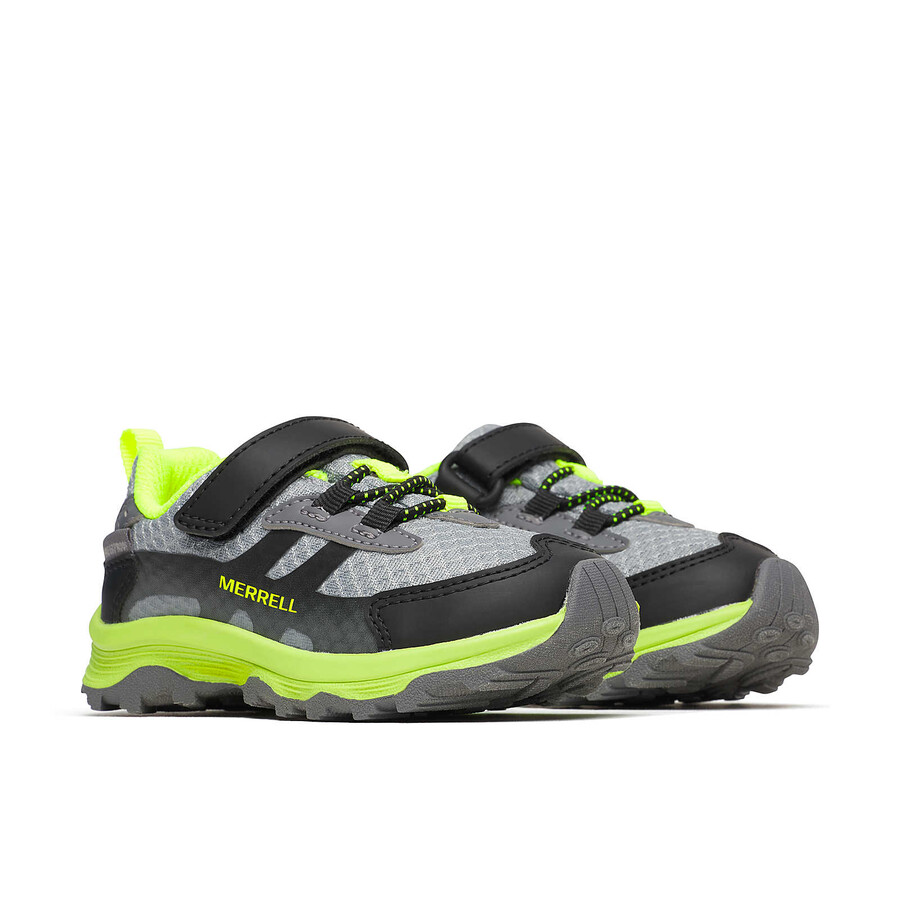 moab speed 2 low ac jr. waterdichte schoenen grijszwartcitroen