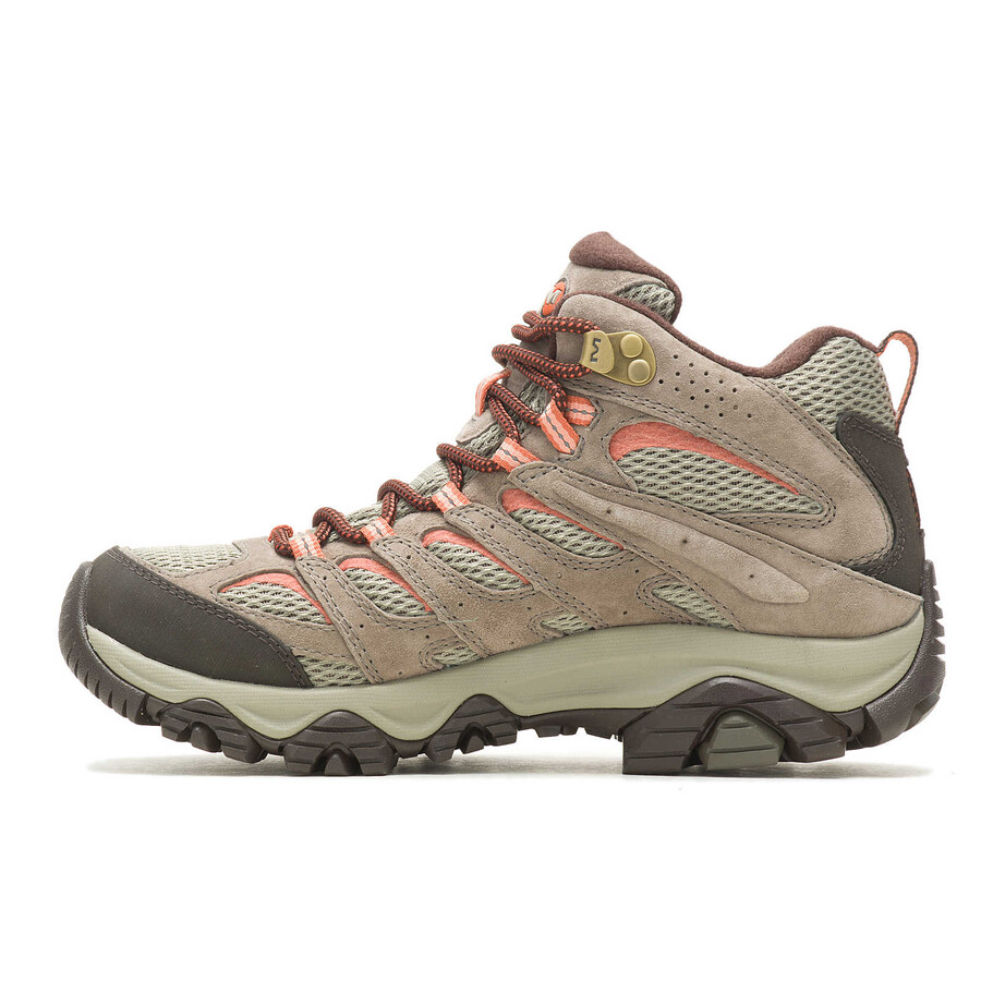 dames moab 3 mid waterdichte wandelschoenen met elastisch koord