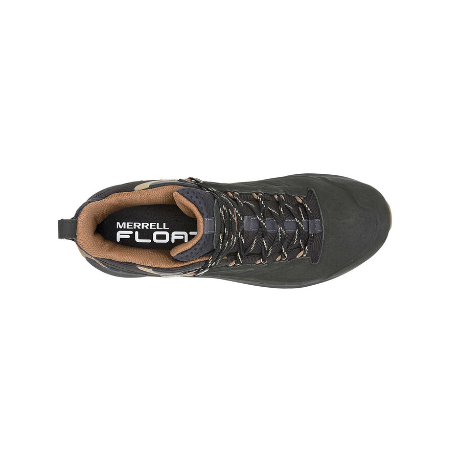 moab speed 2 leren halfhoge waterdichte wandelschoenen zwart