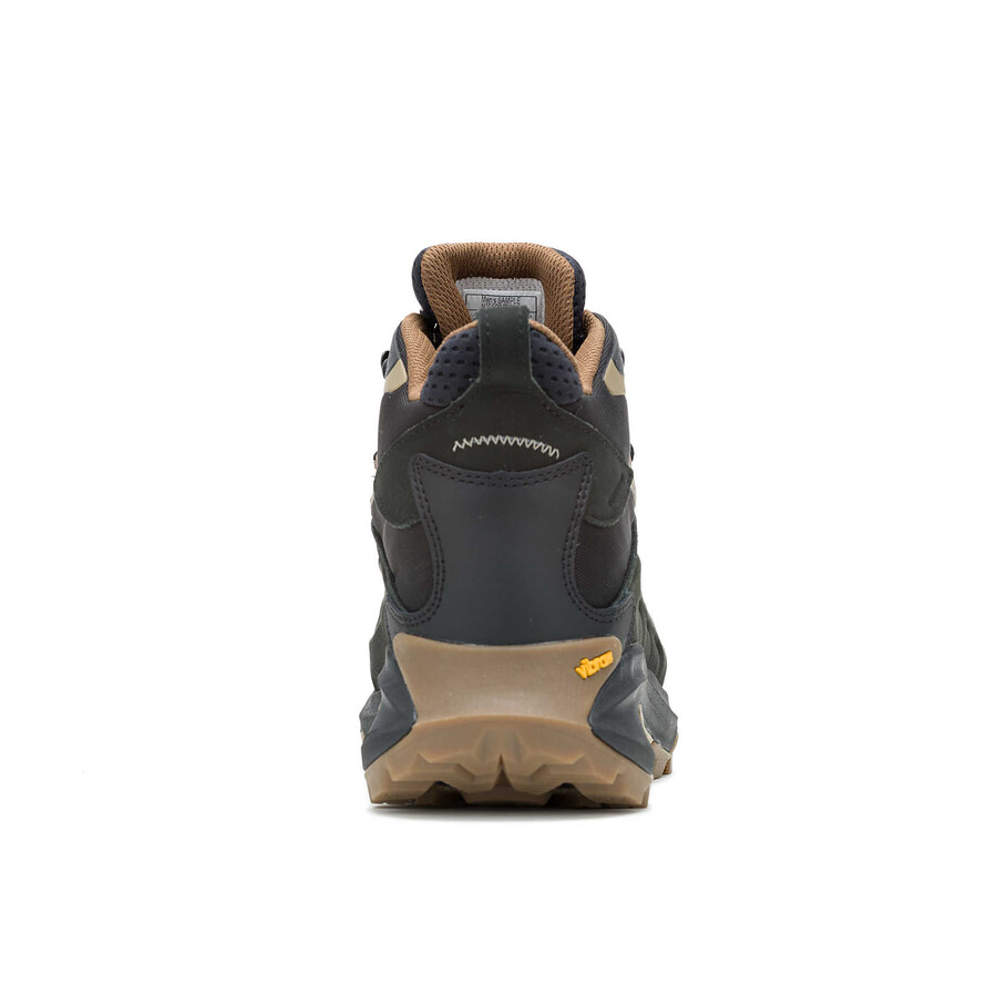 moab speed 2 leren halfhoge waterdichte wandelschoenen zwart