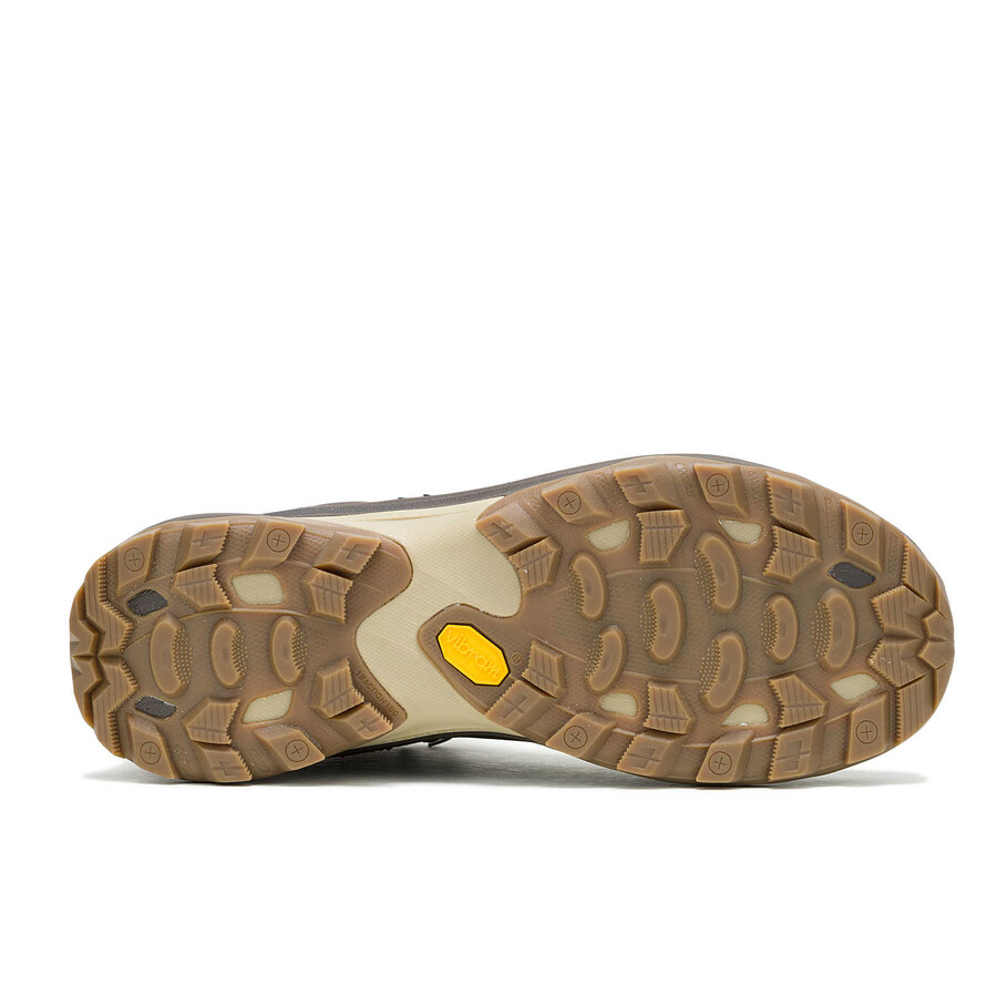 moab speed 2 leren halfhoge waterdichte wandelschoenen in olijfgroen
