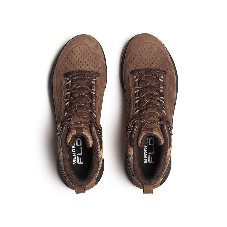 moab speed 2 leren halfhoge waterdichte wandelschoenen mole