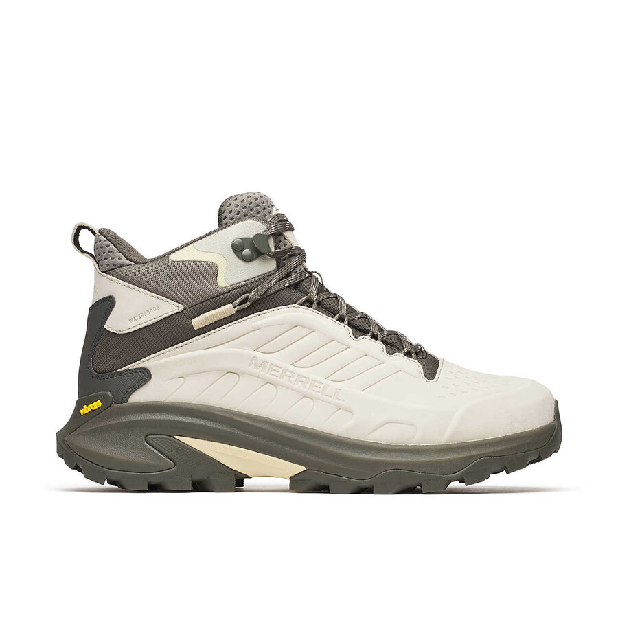 moab speed 2 leren halflange waterdichte wandelschoenen in basaltkleur