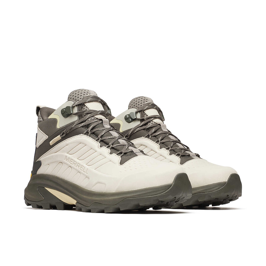 moab speed 2 leren halflange waterdichte wandelschoenen in basaltkleur