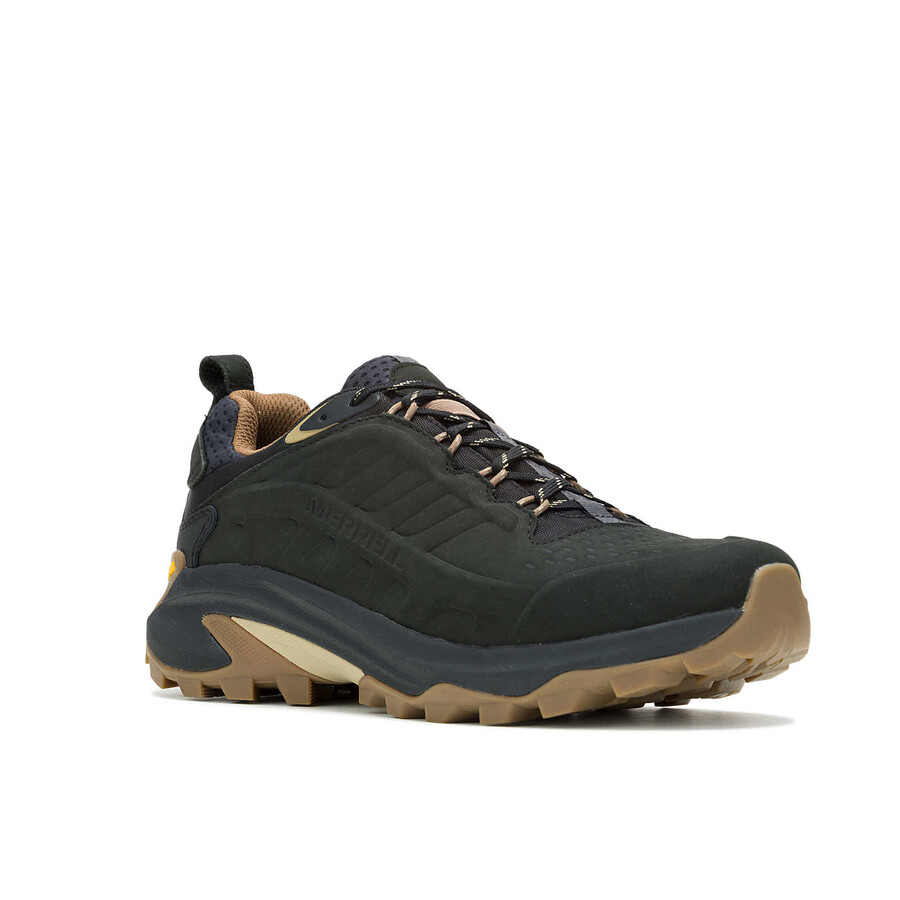 moab speed 2 leren waterdichte wandelschoenen voor heren zwart