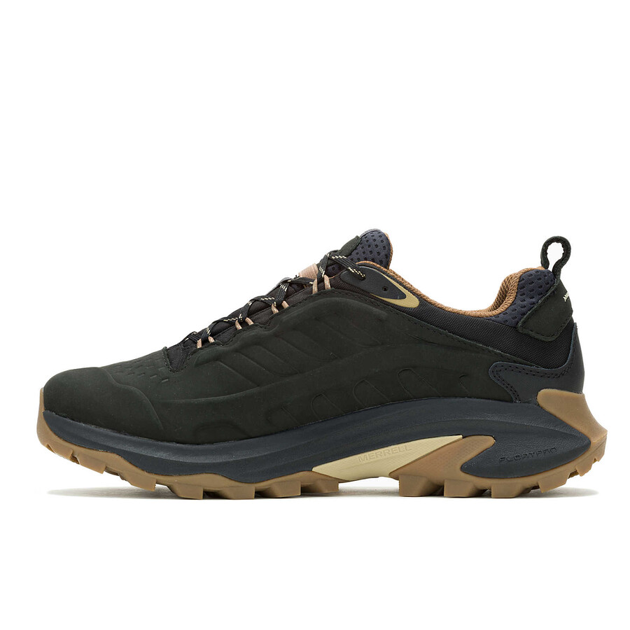 moab speed 2 leren waterdichte wandelschoenen voor heren zwart
