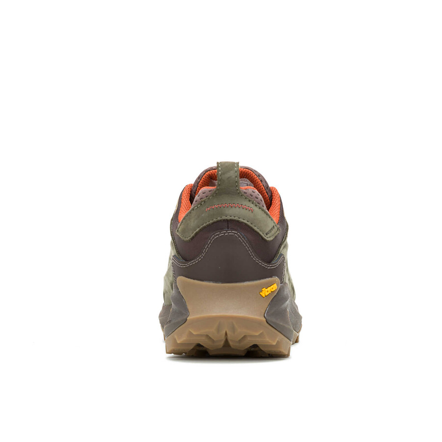 moab speed 2 leren waterdichte wandelschoenen voor heren olijfgroen