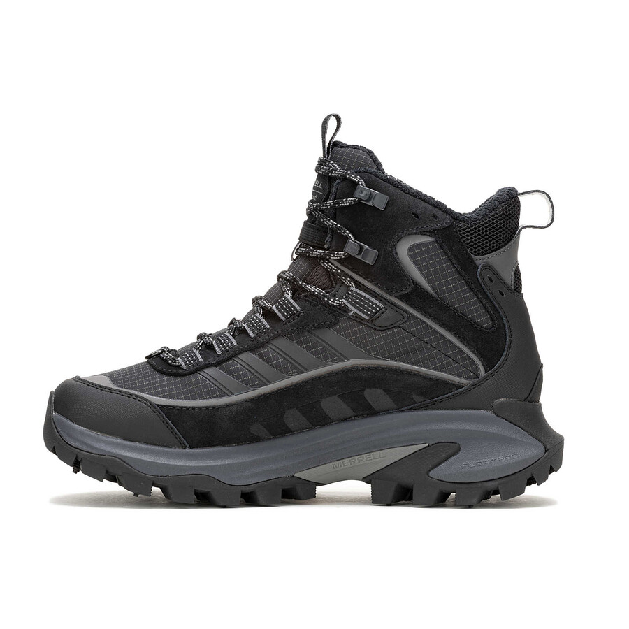 dames moab speed 2 thermo mid waterdichte winterwandelschoenen zwart