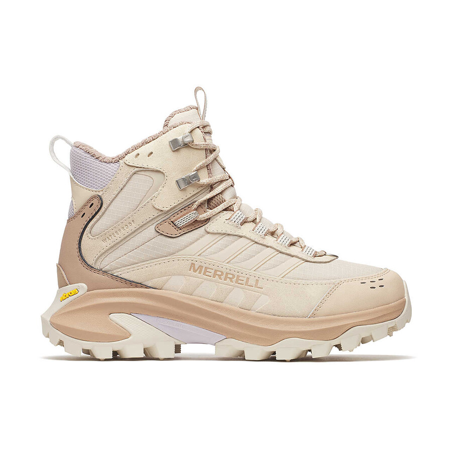 dames moab speed 2 thermo mid waterdichte winterwandelschoenen nougat