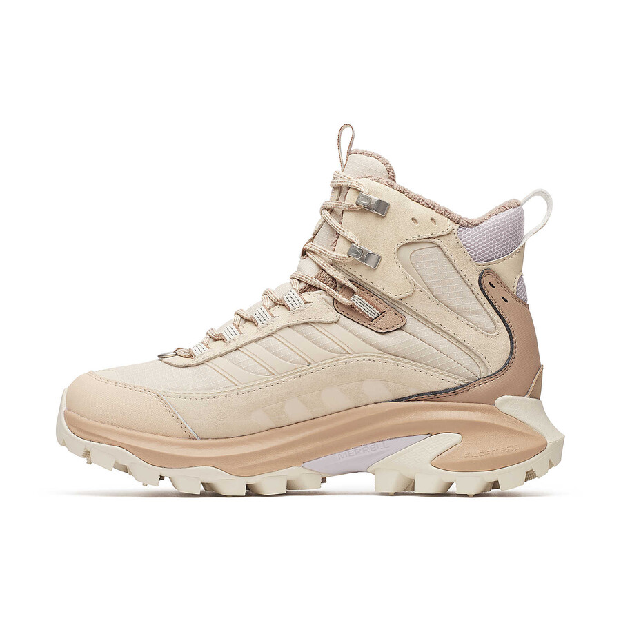 dames moab speed 2 thermo mid waterdichte winterwandelschoenen nougat