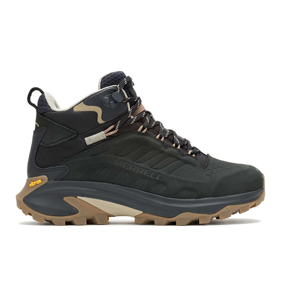 dames moab speed 2 leren halfhoge wp wandelschoenen zwart