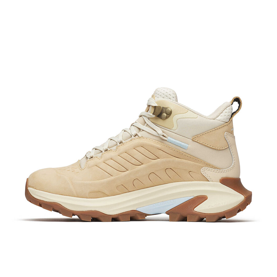 dames moab speed 2 leren halfhoge wp wandelschoenen latte