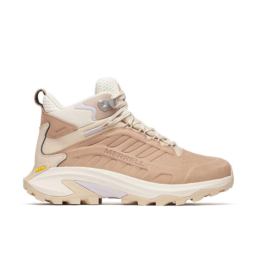 dames moab speed 2 leren halfhoge wp wandelschoenen in hazelnootkleur
