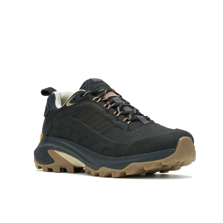 moab speed 2 waterdichte leren wandelschoenen zwart