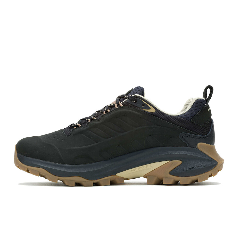 moab speed 2 waterdichte leren wandelschoenen zwart