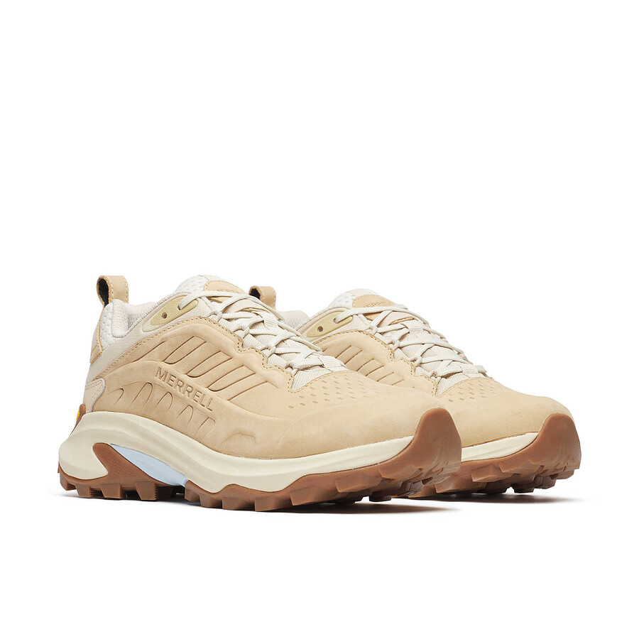 moab speed 2 waterdichte leren wandelschoenen latte