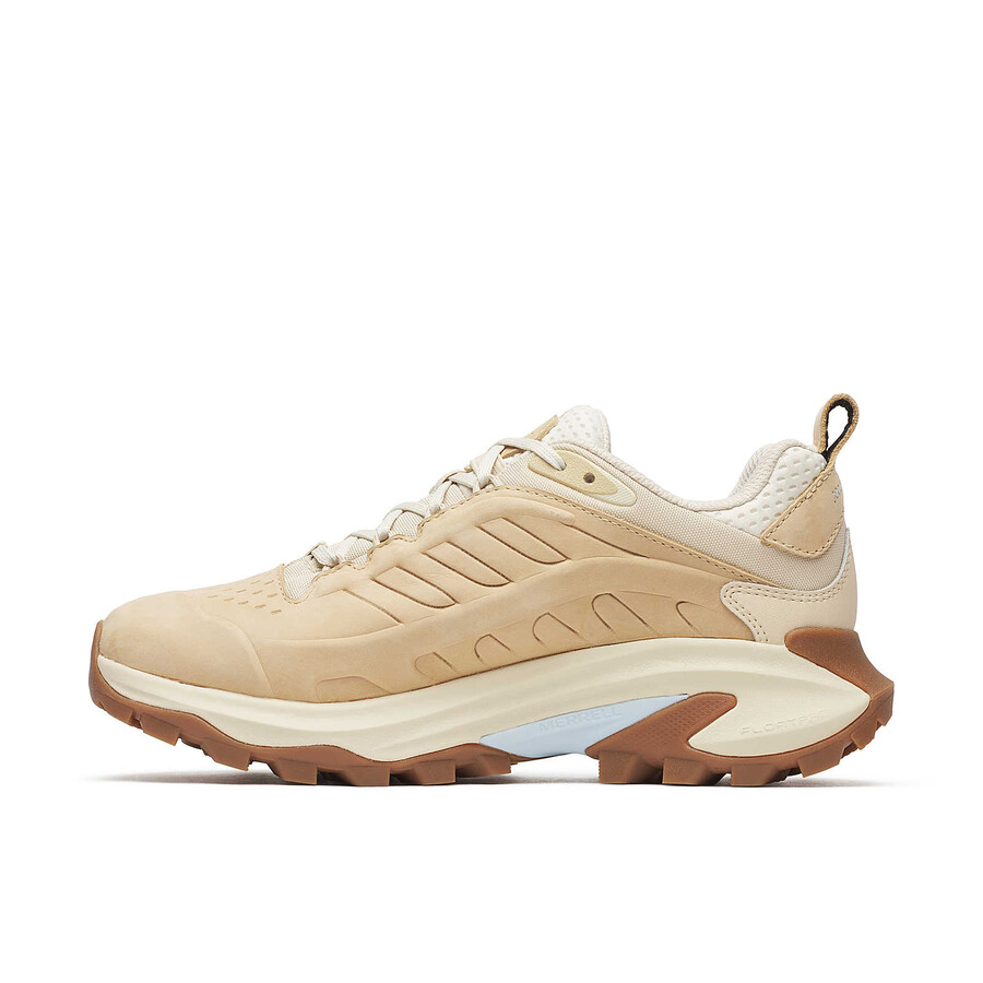 moab speed 2 waterdichte leren wandelschoenen latte