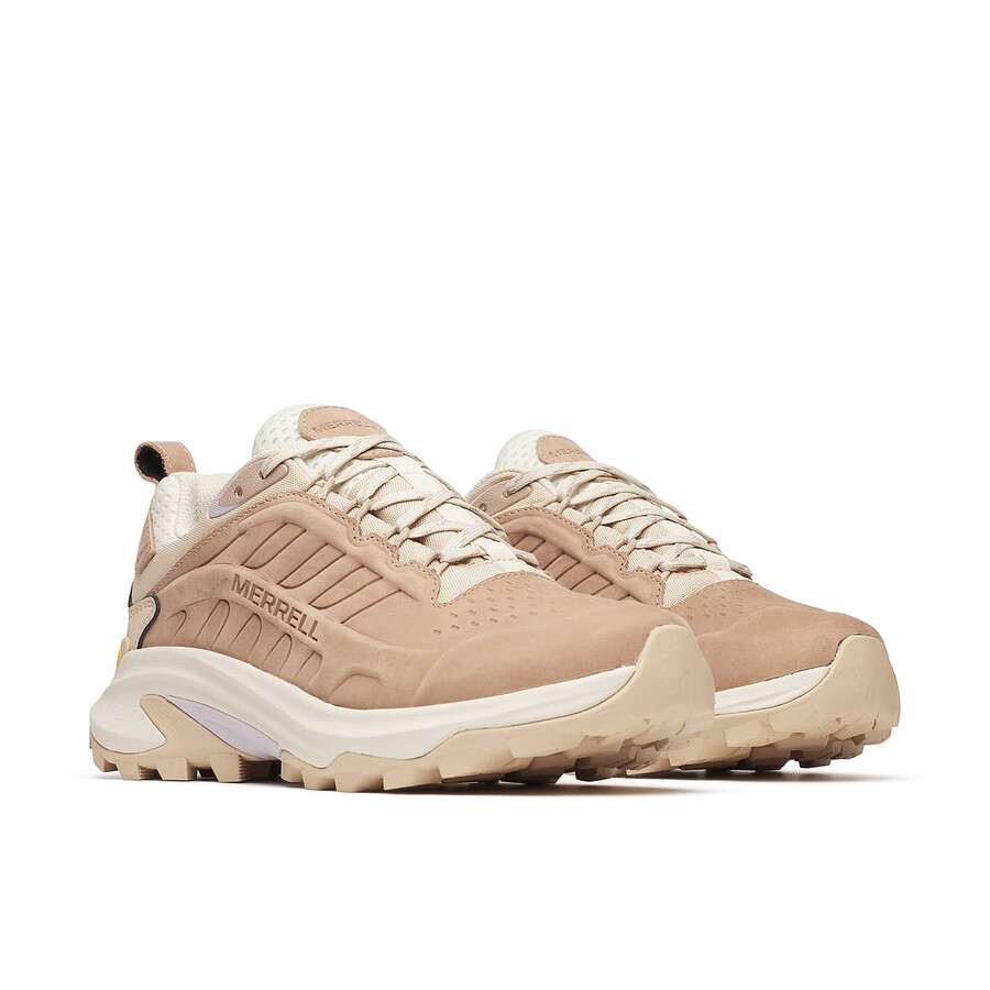 moab speed 2 waterdichte leren wandelschoenen in hazelnootkleur