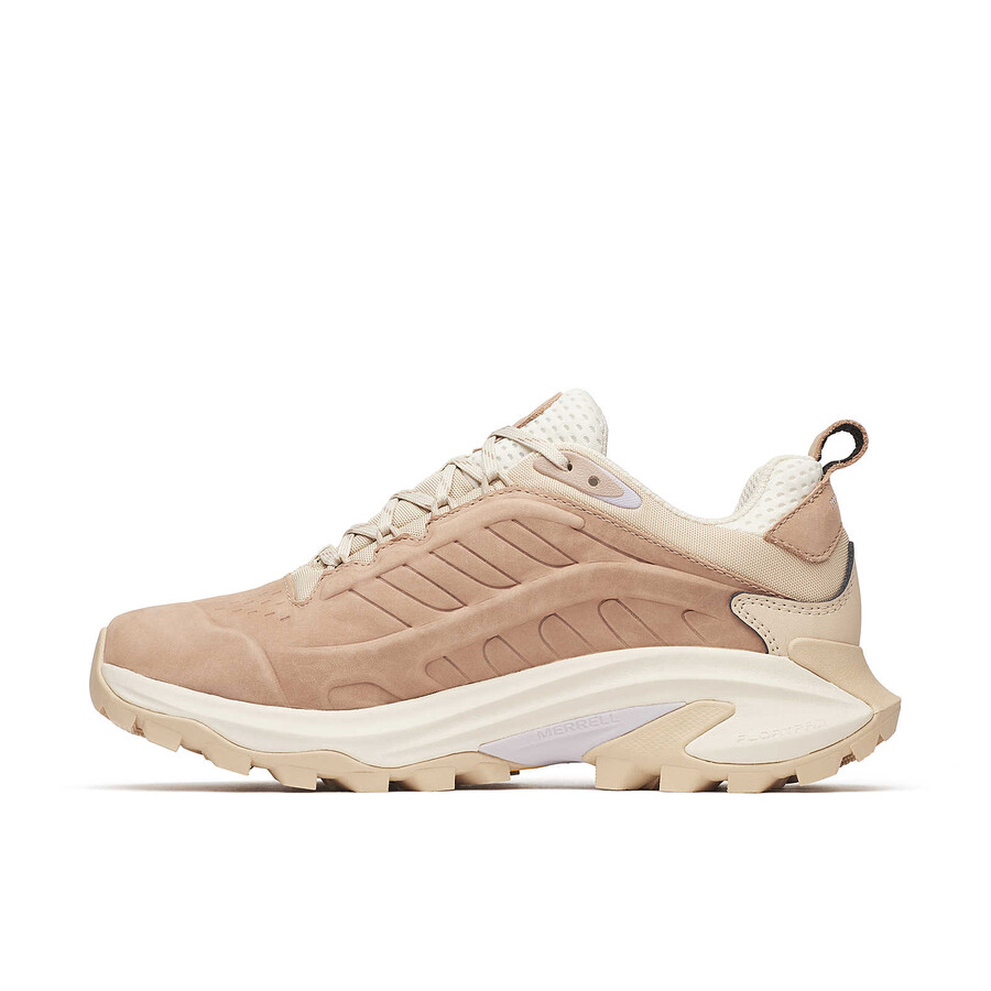moab speed 2 waterdichte leren wandelschoenen in hazelnootkleur