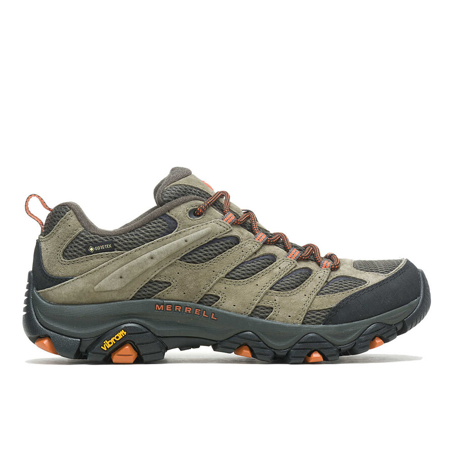 moab 3 gore-tex wandelschoenen voor heren met brede pasvorm olijfgroen