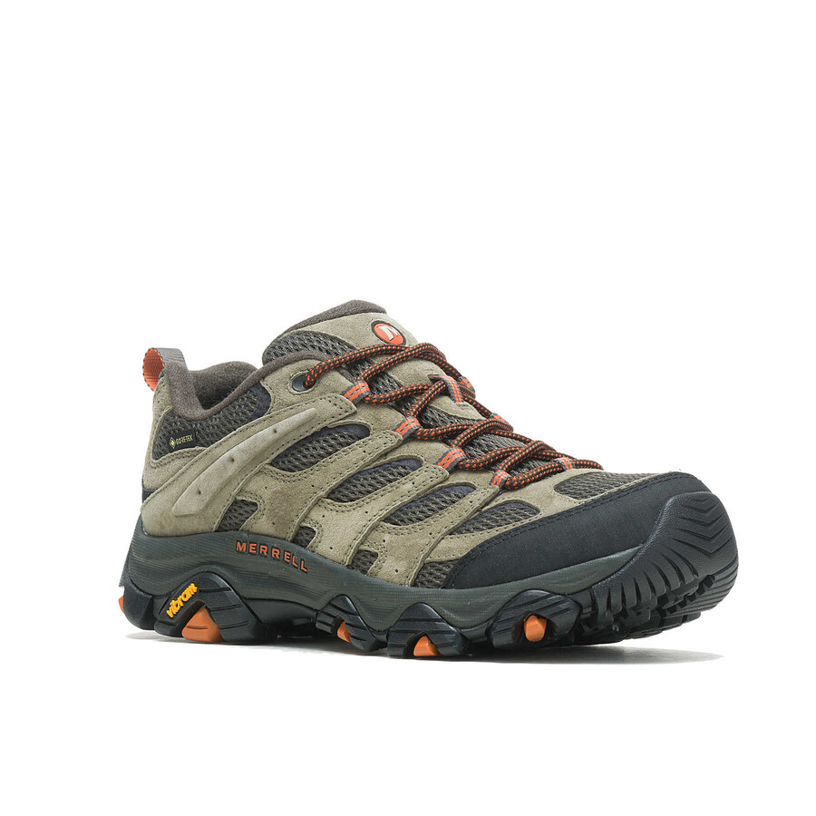 moab 3 gore-tex wandelschoenen voor heren met brede pasvorm olijfgroen