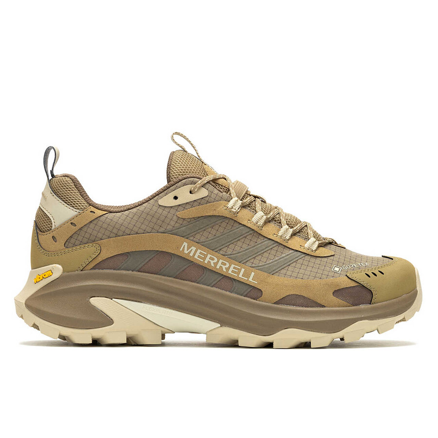 moab speed 2 gore-tex wandelschoenen voor heren in de kleur coyote