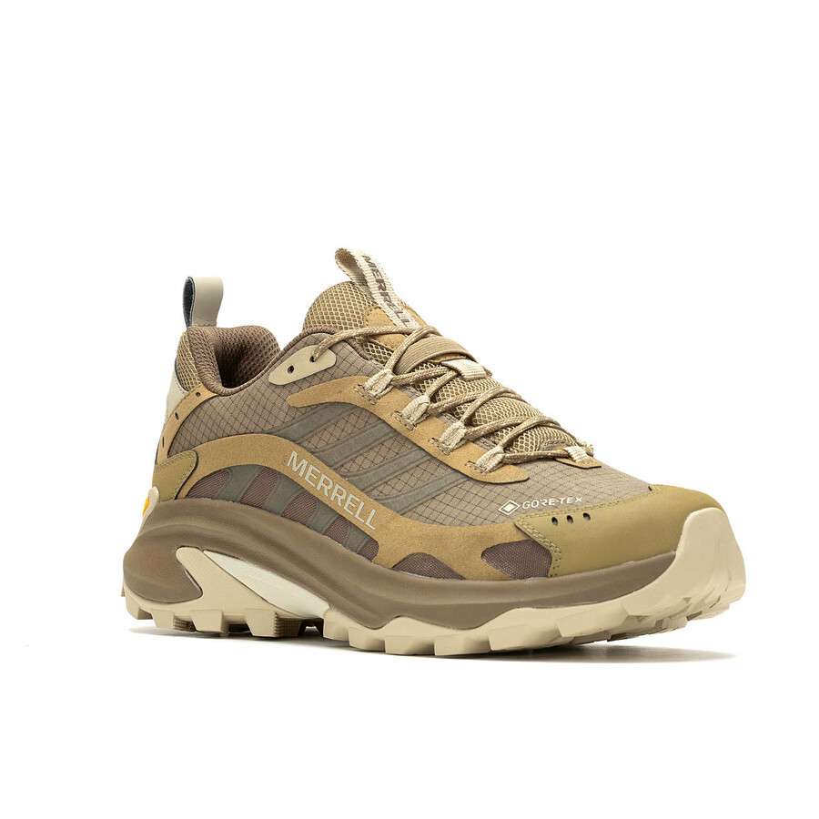 moab speed 2 gore-tex wandelschoenen voor heren in de kleur coyote