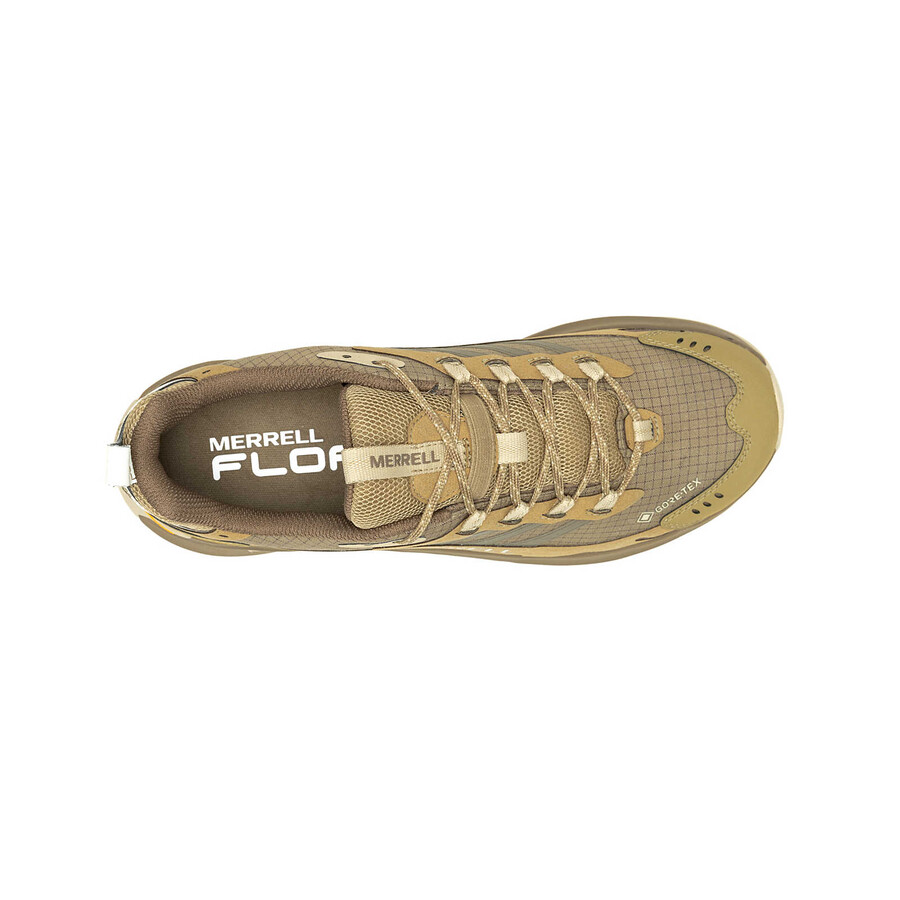 moab speed 2 gore-tex wandelschoenen voor heren in de kleur coyote
