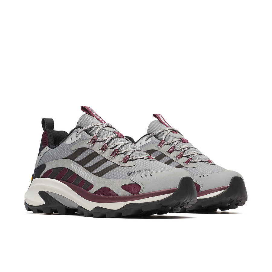 moab speed 2 gore-tex wandelschoenen voor heren in de kleuren cementkersenhout